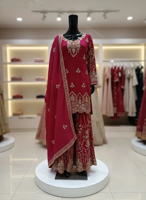Onion_Pink_Fox_Georgette_Sharara_Suit_For_Women