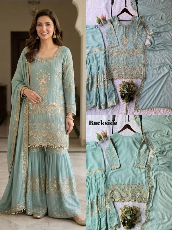Sea_Green_Georgette_Suit_Set_For_Women