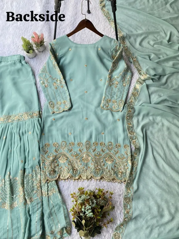 Sea_Green_Georgette_Suit_Set_For_Women