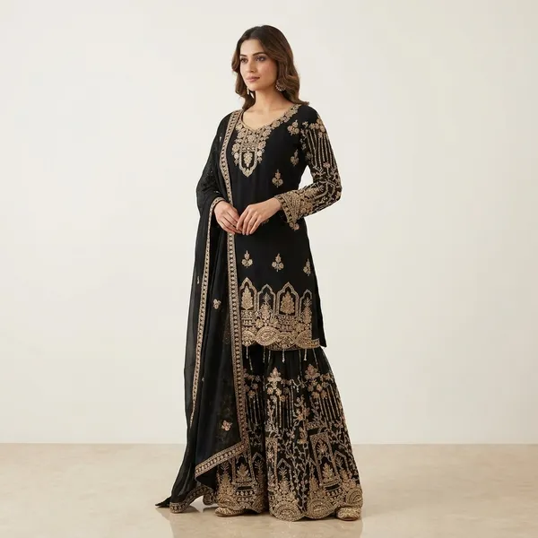Black_Fox_Georgette_Sharara_Suit_For_Women