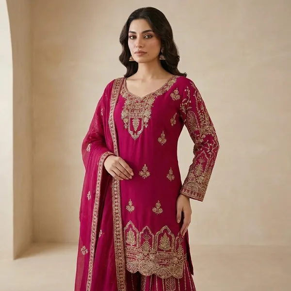 Onion_Pink_Fox_Georgette_Sharara_Suit_For_Women
