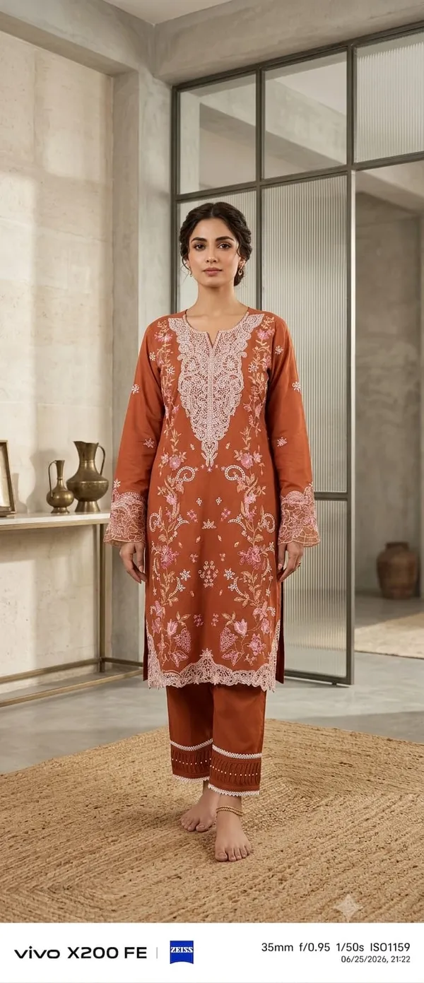 Brown_Pure_Cotton_Straight_Embroidered_Kurta_Set_With_Dupatta_For_Women