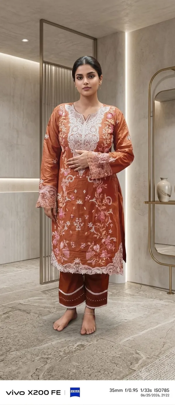 Brown_Pure_Cotton_Straight_Embroidered_Kurta_Set_With_Dupatta_For_Women