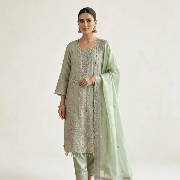 Mint_Green_Chiffon_Straight_Embroidered_Kurta_Set_With_Dupatta_For_Women