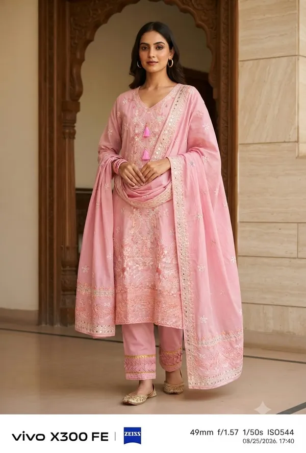 Pink_Pure_Cotton_Straight_Embroidered_Suit_Set_For_Women