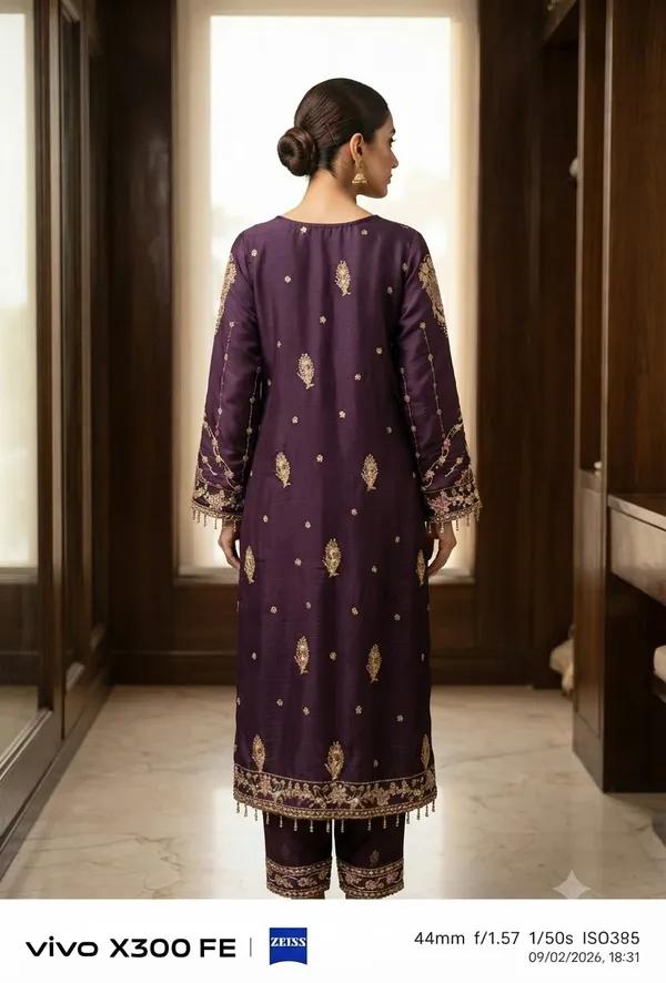 Purple_Chiffon_Straight_Embroidered_Kurta_Set_For_Women
