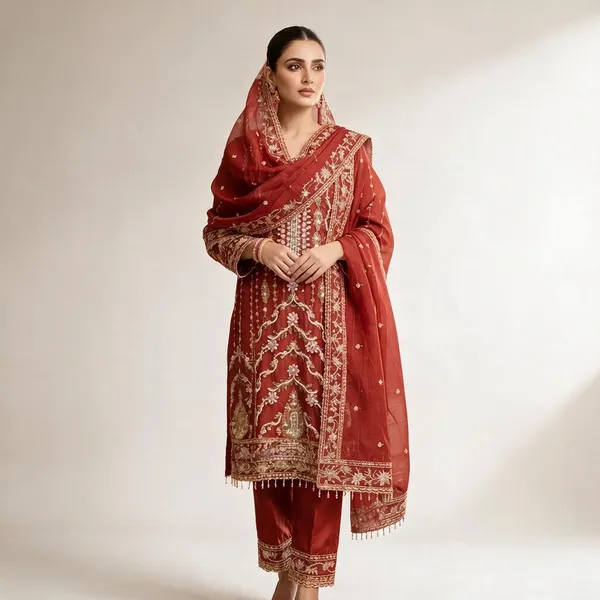Red_Pure_Chiffon_Straight_Embroidered_Salwar_Suit_Set_For_Women