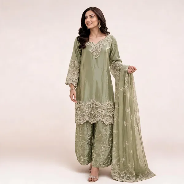 Olive_Green_Embroidered_Straight_Kurta_Set_With_Dupatta_For_Women