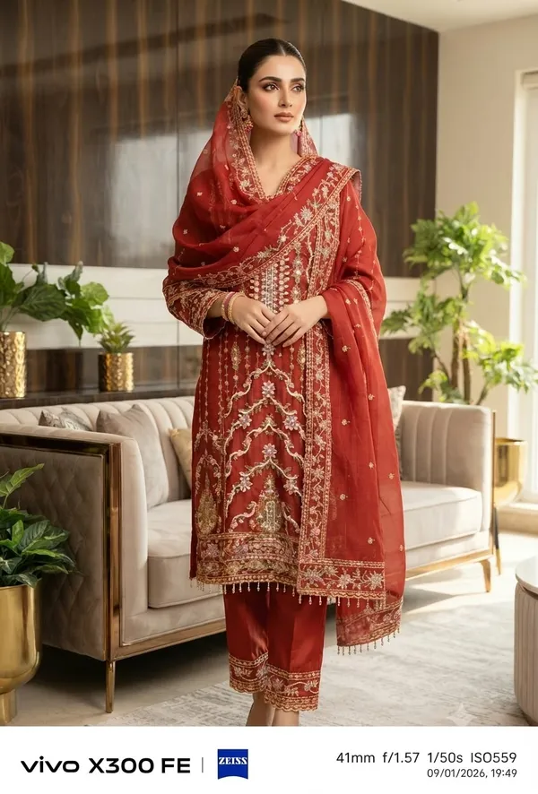 Red_Pure_Chiffon_Straight_Embroidered_Salwar_Suit_Set_For_Women