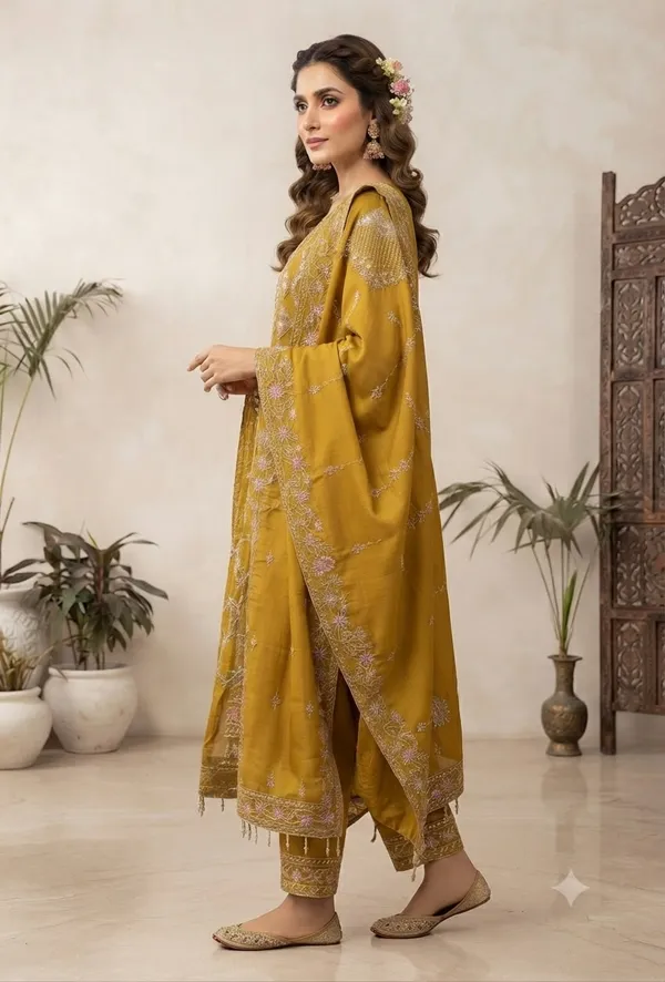 Mustard_Pure_Chiffon_Embroidered_Suit_Set_For_Women