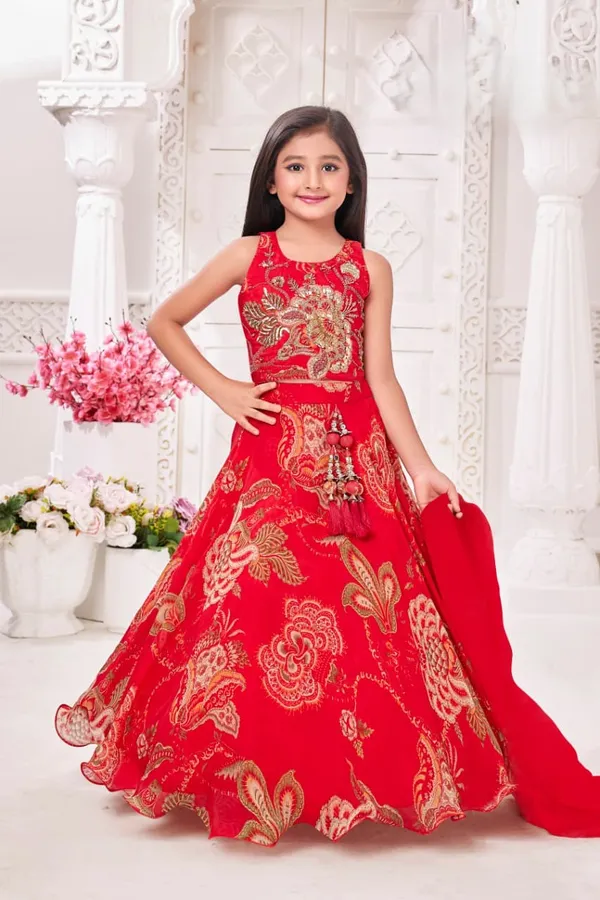 Red_Embroidered_Ethnic_Lehenga_Choli_Set_Girls