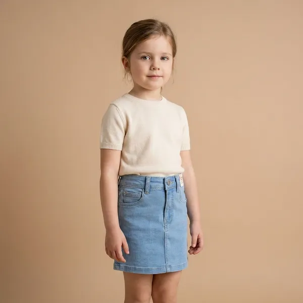 Light_Blue_Denim_Casual_Skirt_Girls
