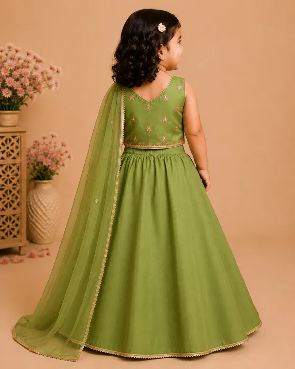 Mehndi_Bloom_Green_Embroidered_Lehenga_Set