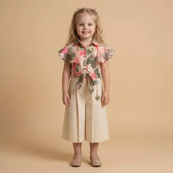 Floral_Printed_Top_And_Culottes_Set_Girls