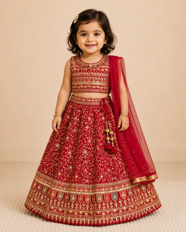 Ruby_Royale_Red_&_Gold_Embroidered_Lehenga_Set_for_Baby_Girls