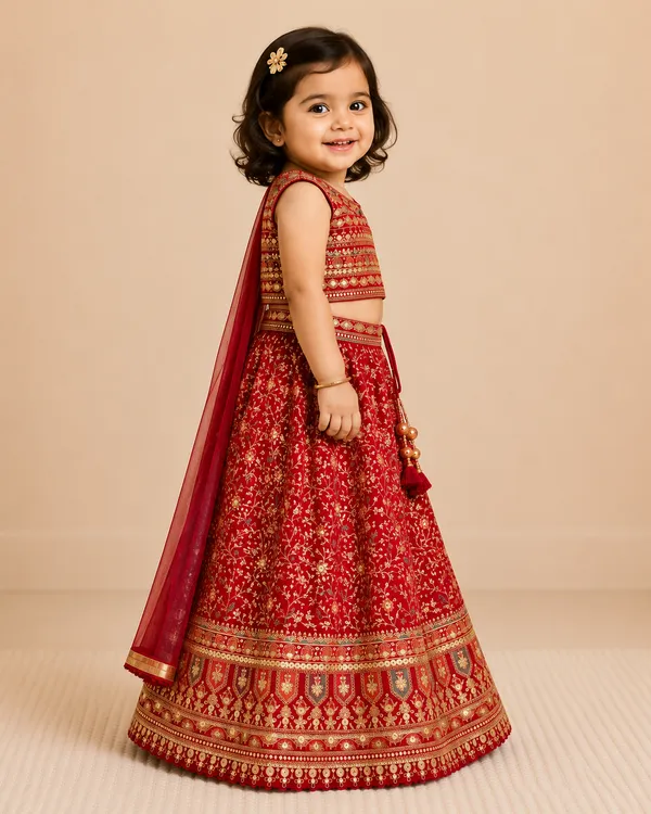 Ruby_Royale_Red_&_Gold_Embroidered_Lehenga_Set_for_Baby_Girls
