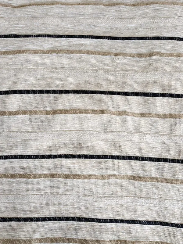 Black_And_Beige_Premium_Cotton_Stripe_fabric_for_home_textiles