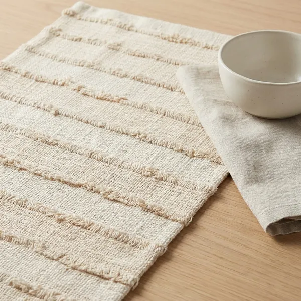 Cream_Premium_Cotton_Textured_Stripe_Table_Runner_For_Home_Decor