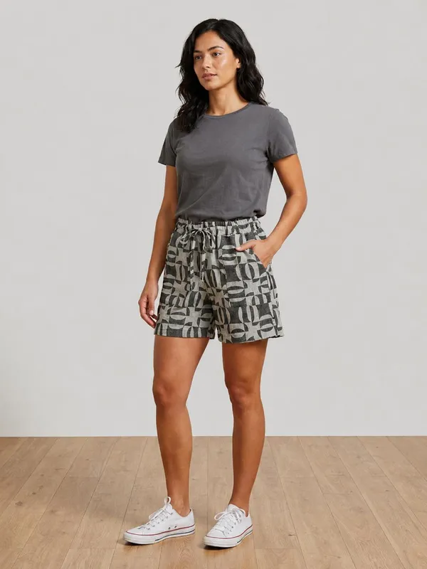 Black_Premium_Cotton_Geometric_Pattern_Fabric_For_Pants,_Shorts_and_winter_shirts