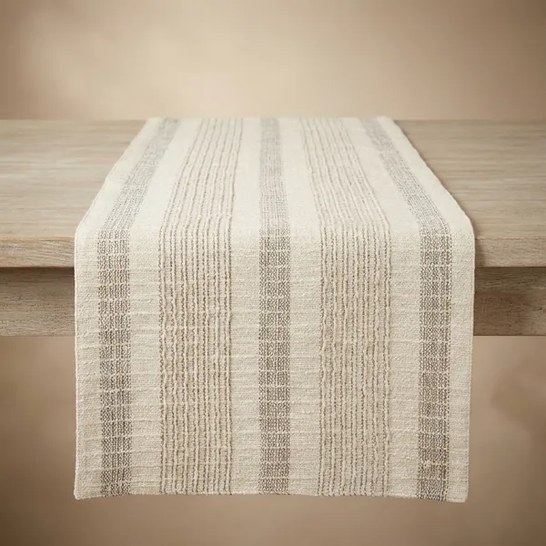 Ivory_And_Black_Premium_Cotton_Striped_Table_Runner_For_Home_Decor