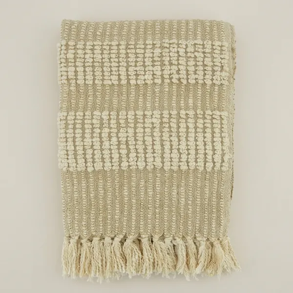 Beige_Premium_Cotton_Textured_Throw_Throw_Blanket_For_Home_Decor