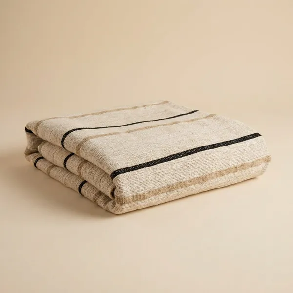 Black_And_Beige_Premium_Cotton_Stripe_fabric_for_home_textiles