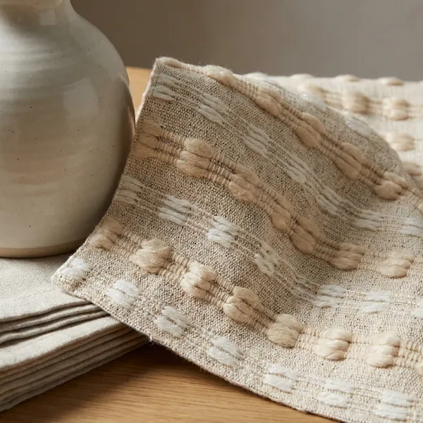 Beige_Premium_Cotton_Textured_Stripe_Table_Runner_For_Home_Decor