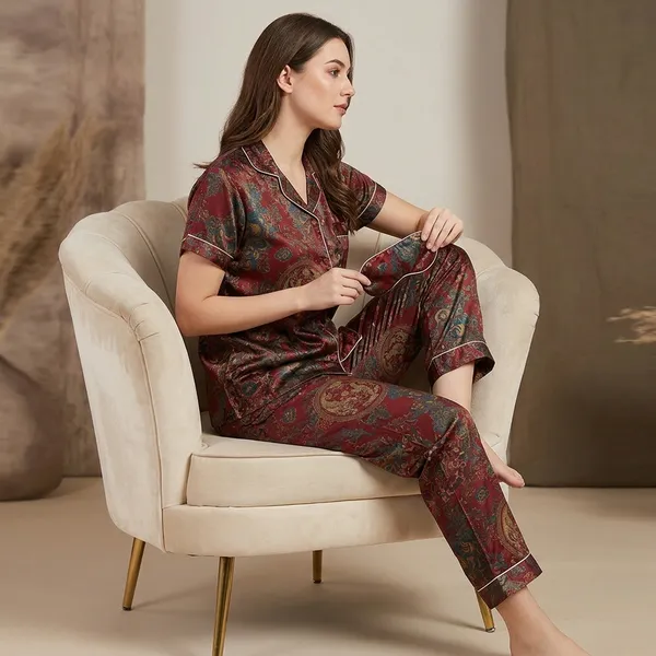 Multicolor_Cotton_Pajama_Set_For_Women