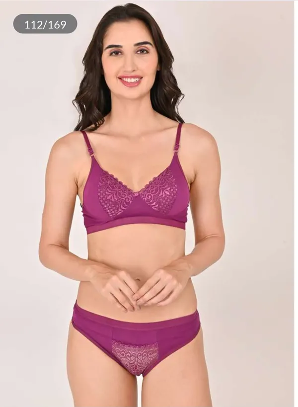 Purple_Cotton_Lingerie_Set_For_Women