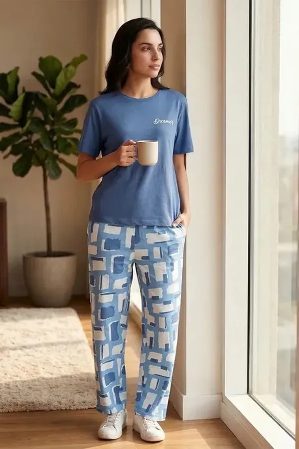 Blue_Cotton_Co-Ord_Set_For_Women