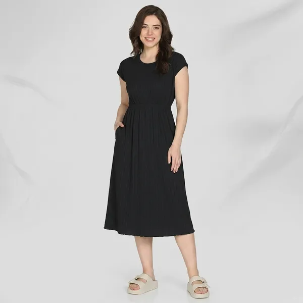 Black_Cotton_Midi_Dress_For_Women