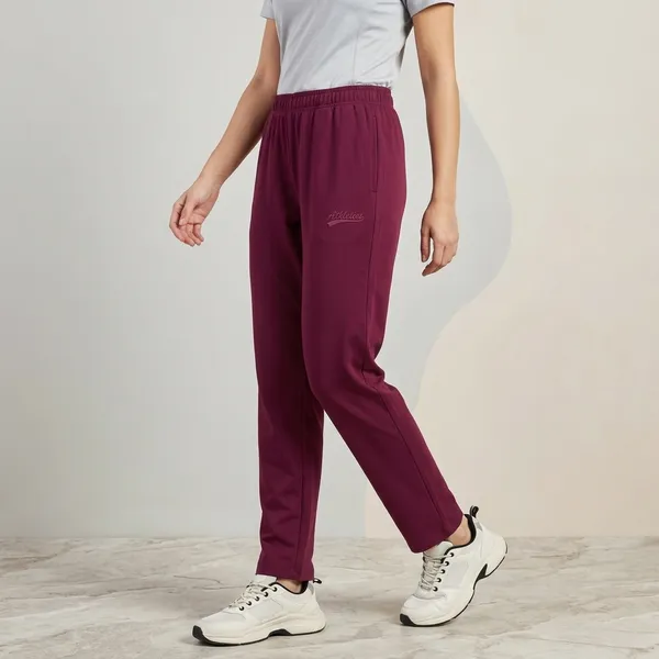 Maroon_Cotton_Casual_Trousers_For_Women