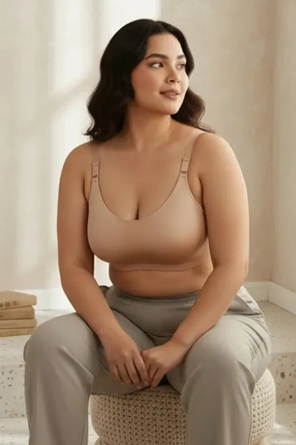 Beige_Cotton_Seamless_Bra_For_Women