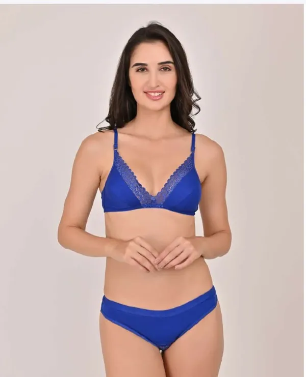 Blue_Cotton_Lingerie_Set_For_Women