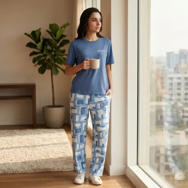 Blue_Cotton_Co-Ord_Set_For_Women