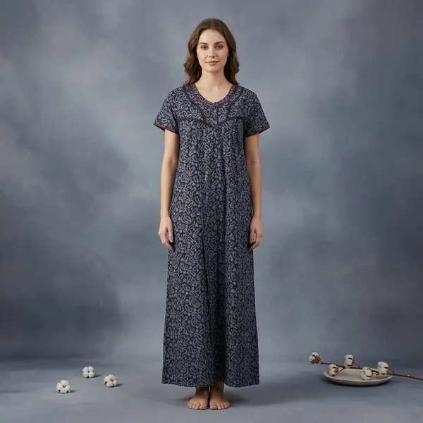 Multicolor_Cotton_Nighty_For_Women