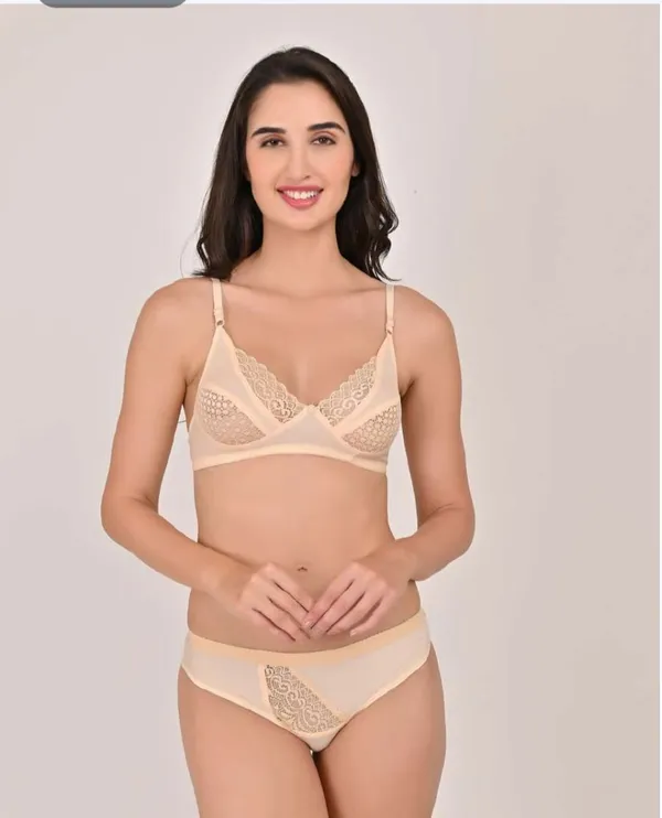 Beige_Cotton_Lingerie_Set_For_Women