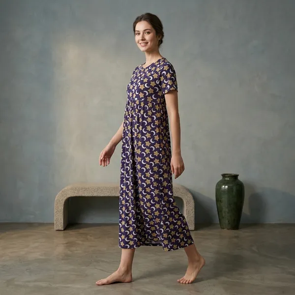 Multicolor_Cotton_Midi_Dress_For_Women