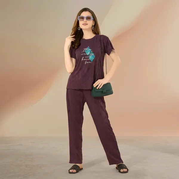 Purple_Cotton_Lounge_Set_For_Women