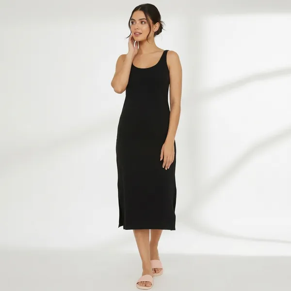 Black_Cotton_Midi_Dress_For_Women