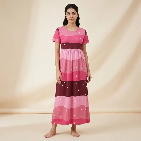 Pink_Cotton_Maxi_Nightdress_For_Women
