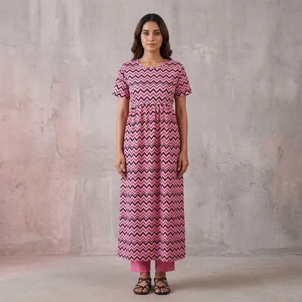 Multicolor_Cotton_Long_Gown_For_Women