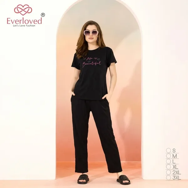 Black_Cotton_Loungewear_Set_For_Women