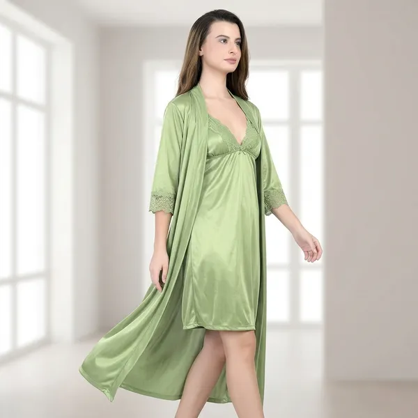 Lux_Green_Cotton_Robe_And_Nightdress_Set_For_Women