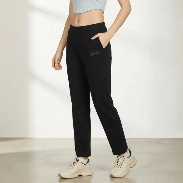 Black_Cotton_Loungewear_Bottom_For_Women