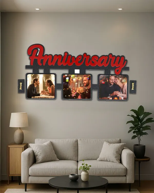 Anniversary_Photo_Frame-Black_and_Brown_Cardboard__Square_Shape
