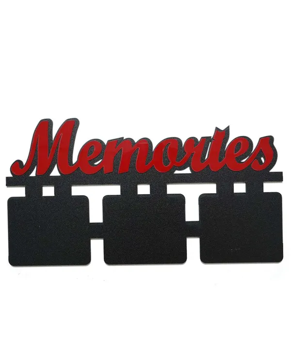 Memories_Photo_Frame-Black_and_Brown_Cardboard_3_Square_Shape