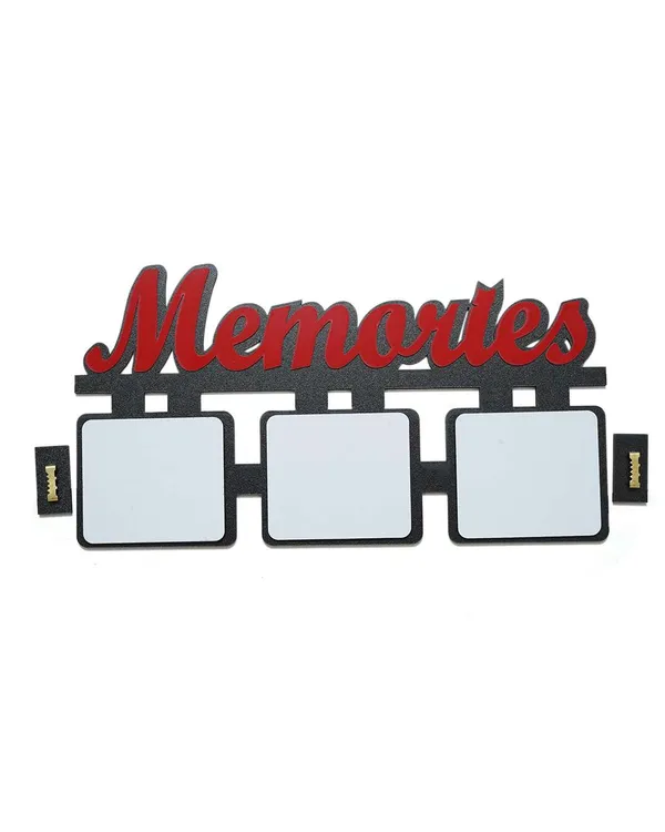 Memories_Photo_Frame-Black_and_Brown_Cardboard_3_Square_Shape