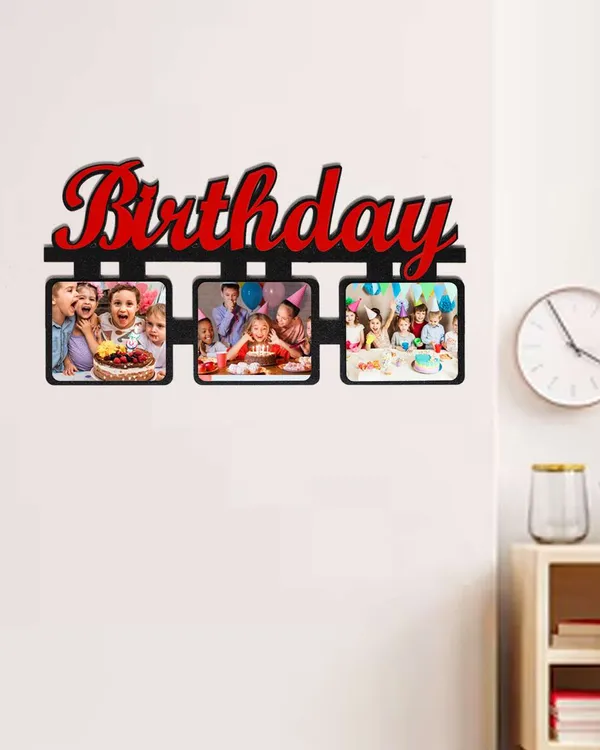 Birthday_Photo_Frame-Black_and_Brown_Cardboard_3_Square_Shape