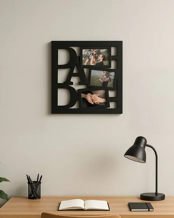 Dad_Photo_Frame-Black_Color_in_Cardboard_Rectangle_Shape